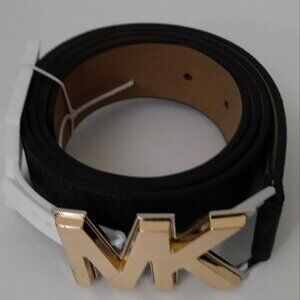Michael Kors Signature Black Buckle Belt